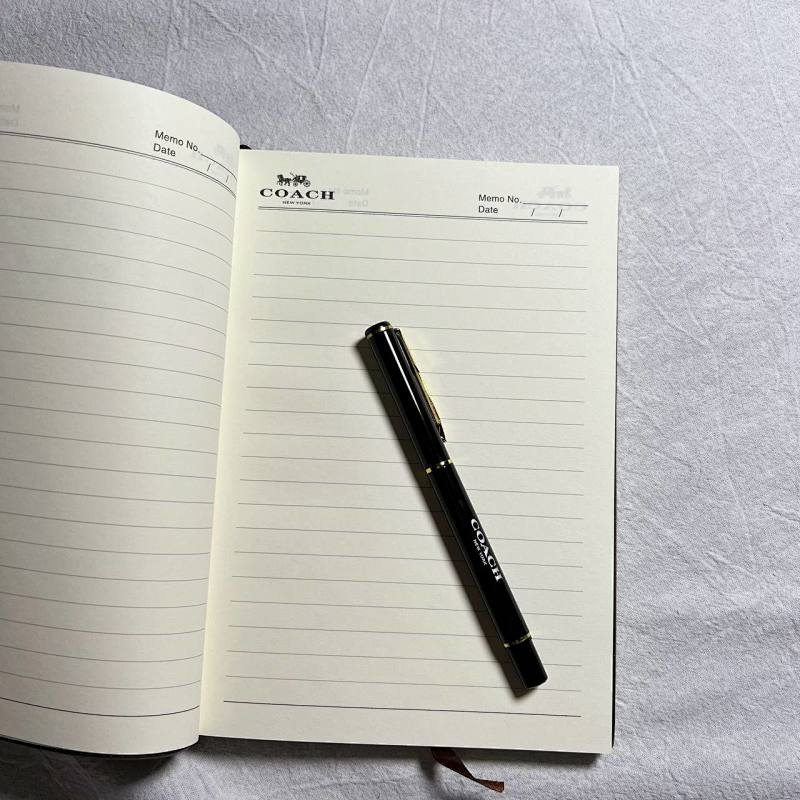 Coach New York Leather Signature Notebook Journal
