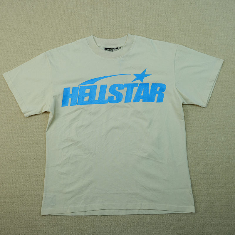 Hellstar Classic T-Shirt (Regular Print) White/Blue