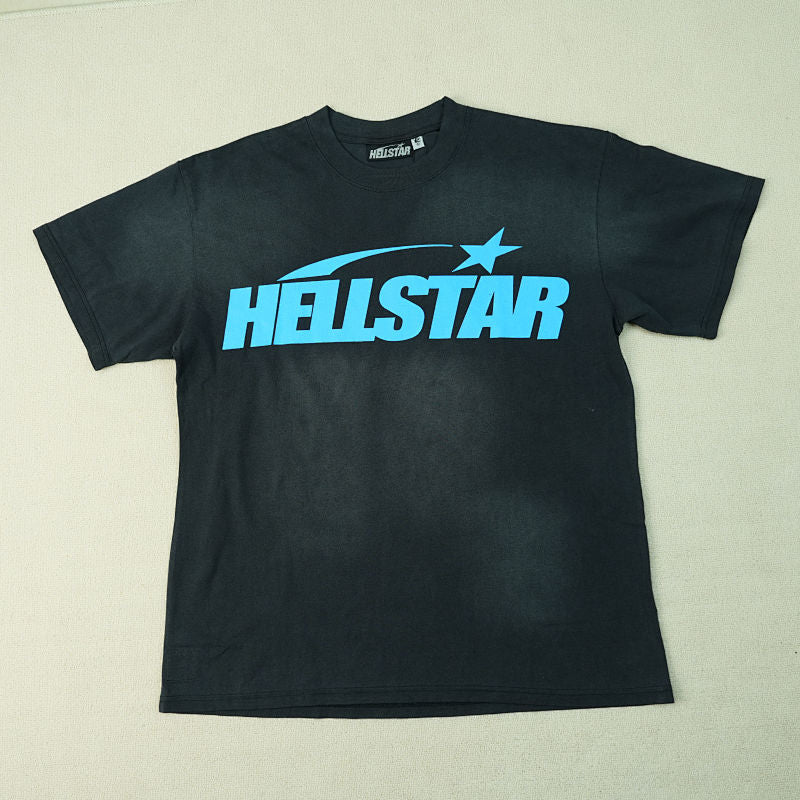 Hellstar Classic T-Shirt (Regular Print) Black/Bue