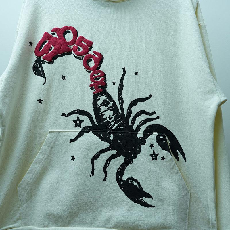 MTS X SP5DER Scorpion Hoodie Cream