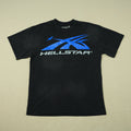 Hellstar Gel Sport Logo (Black/Blue) Tshirt Black/Blue