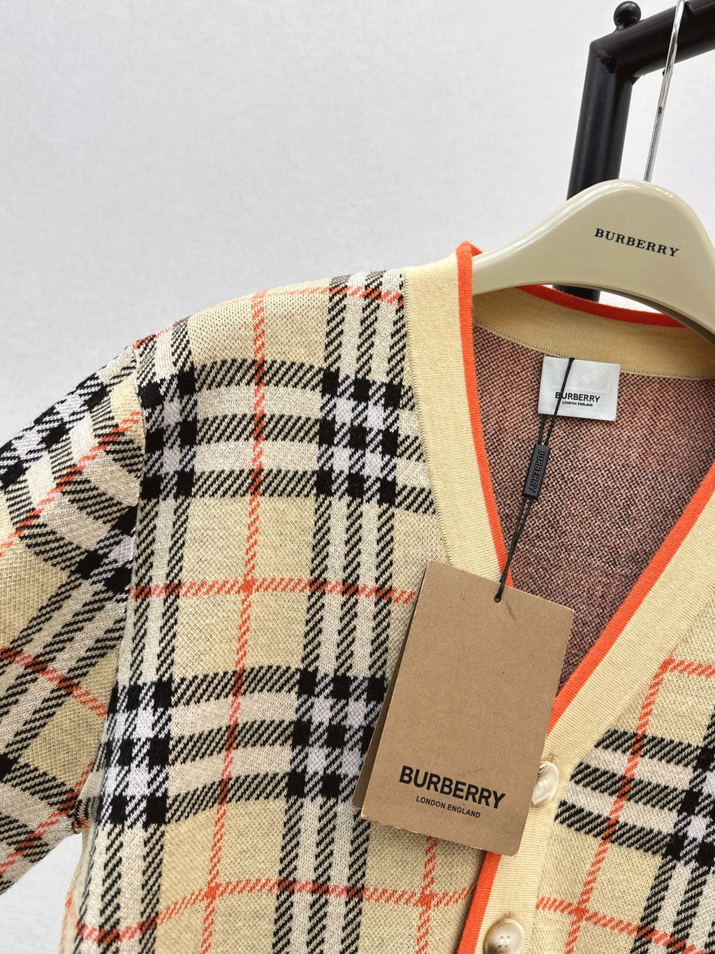 Vintage Check Jacquard Cardigan