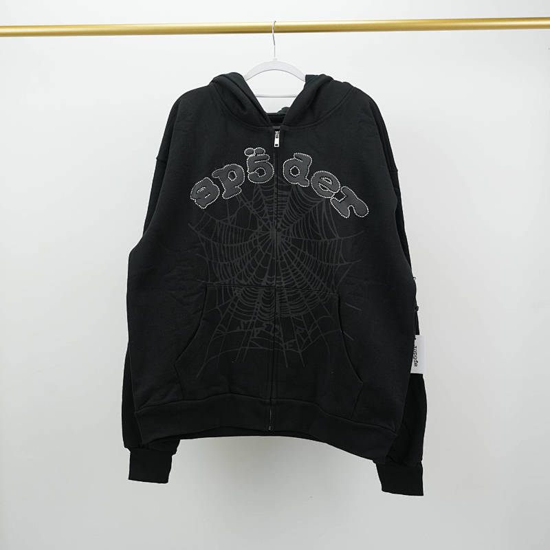 Sp5Der Og Web V2 Rhinestone Zip Up