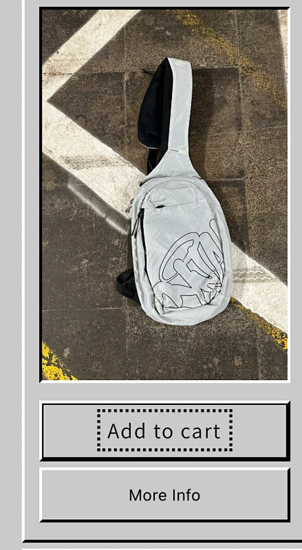 Graffiti Print Crossbody Sling Bag