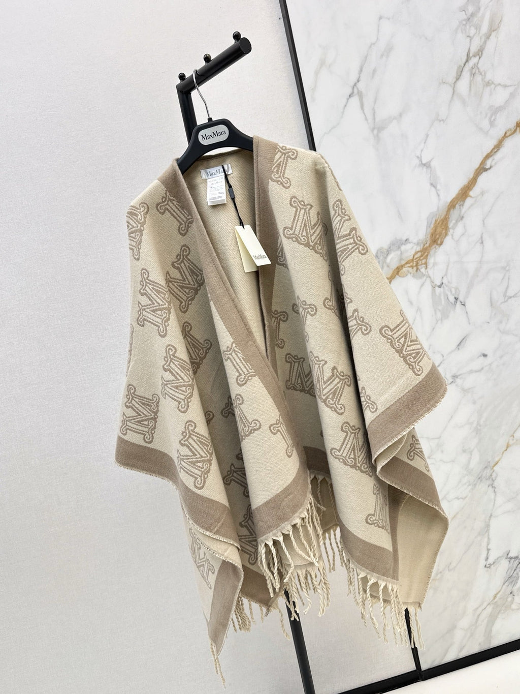 26S Monogram Wool Poncho