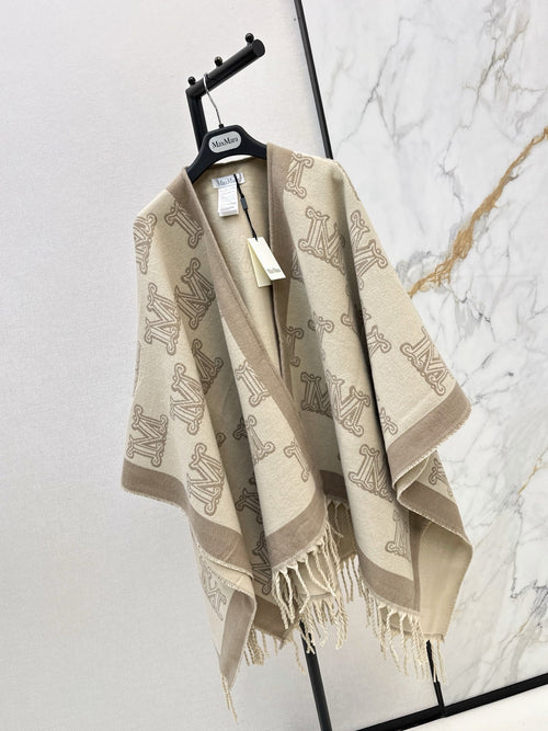 26S Monogram Wool Poncho