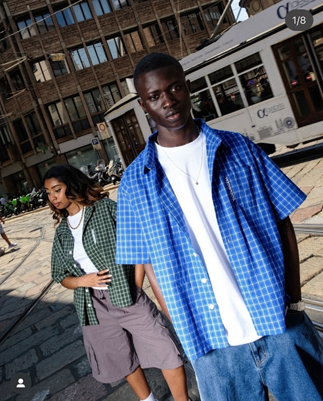 Mertra Plaid Shirt - Blue