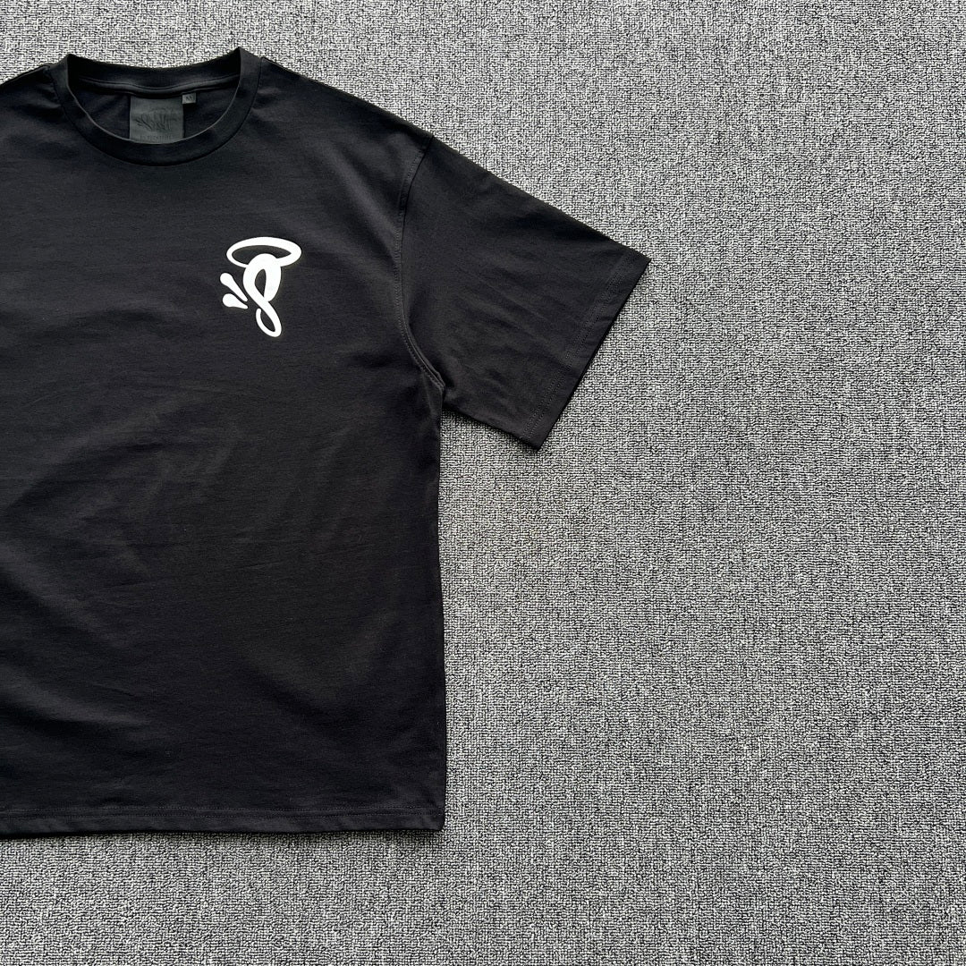 HALO Tee Black White