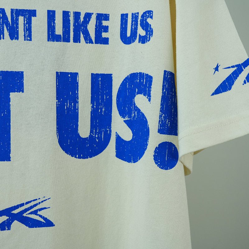 Hellstar Beat Us! T-Shirt White/Blue