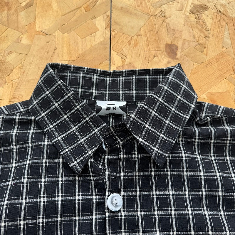 Mertra Plaid Shirt - Black
