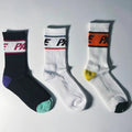 Crew Socks with Letter Print Three Pack