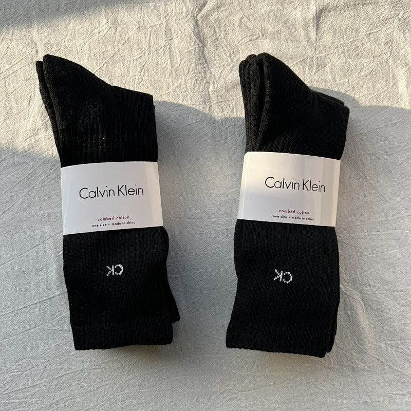 CK Combed Cotton Crew Socks Two Pack