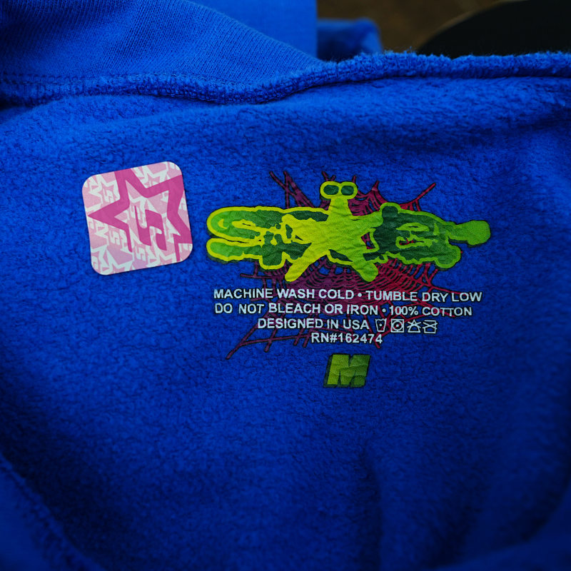 Sp5der TC Hoodie Blue