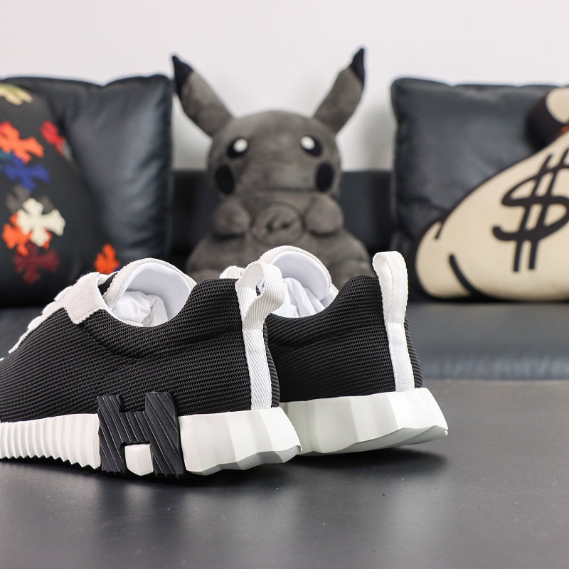 Hermes Bouncing Sneaker - Black/White
