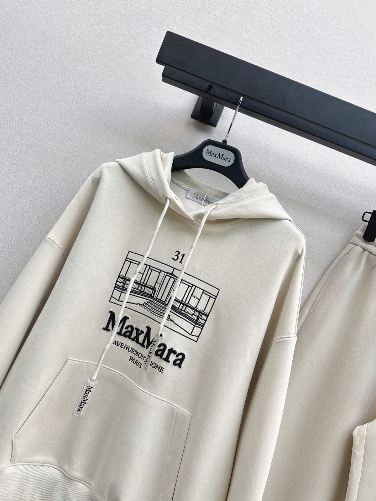 Andrea Logo Embroidered Drawstring Hoodie Set