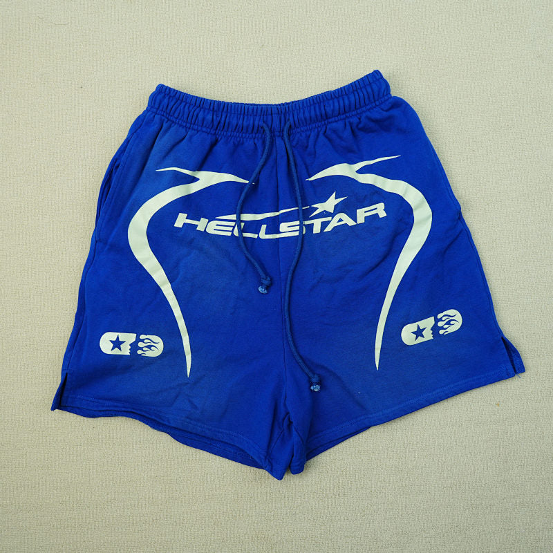 Hellstar Warm Up Shorts Blue