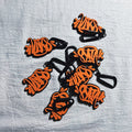 Keychains/Bag Charms - Orange/Black