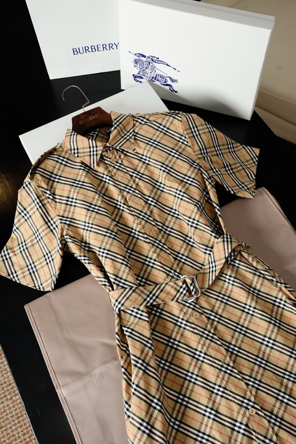 Check Shirt Dress