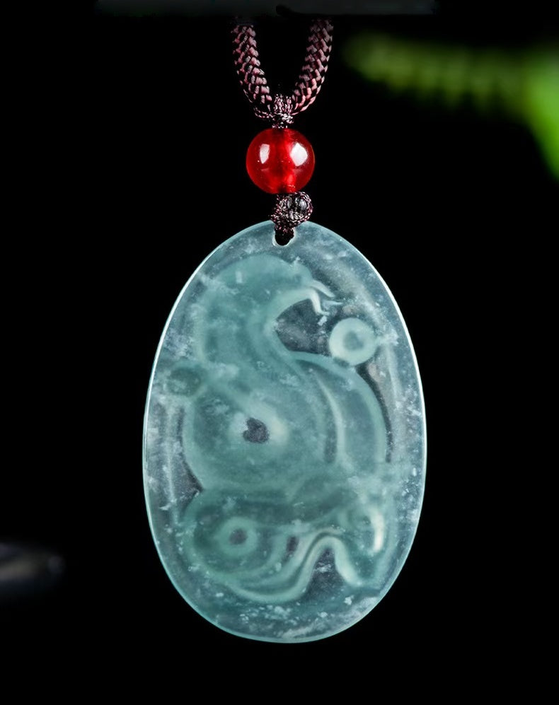 Ice Jade Snake Pendant – Protection. Renewal & Transformation
