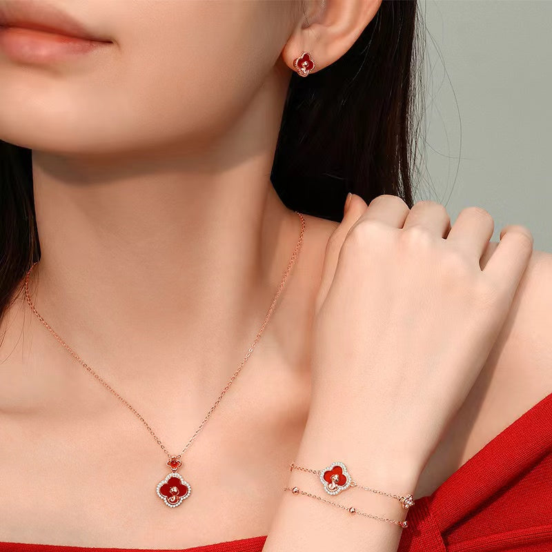 2025 Year Of Snake Red Agate Bracelet-Passion & Determination