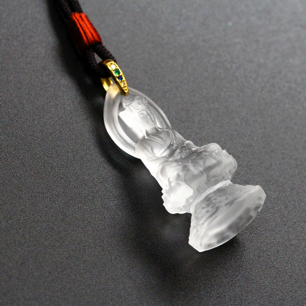 The Infinite Ground: Ksitigarbha Glaze Pendant