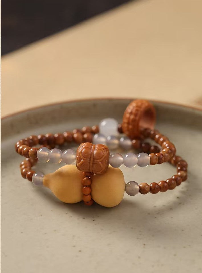 Gourd & Lotus Blessing Bodhi Bracelet¨CWealth and Harmony