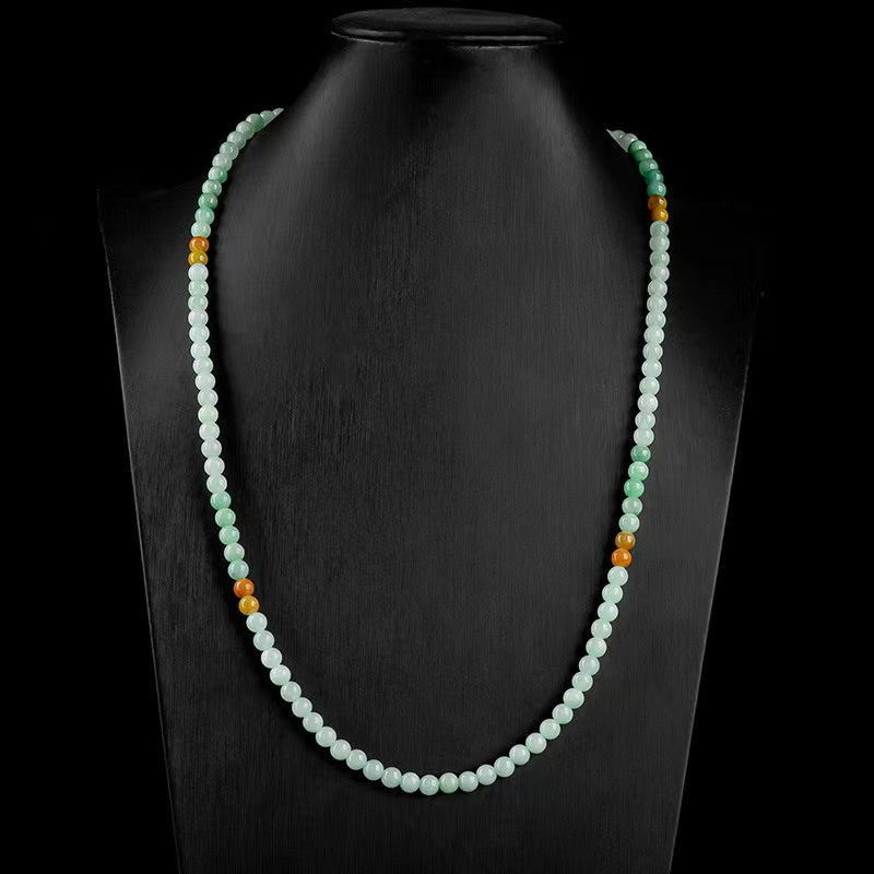 Natural Jade Mala Wrap Necklace-Peace & Prosperity Protection