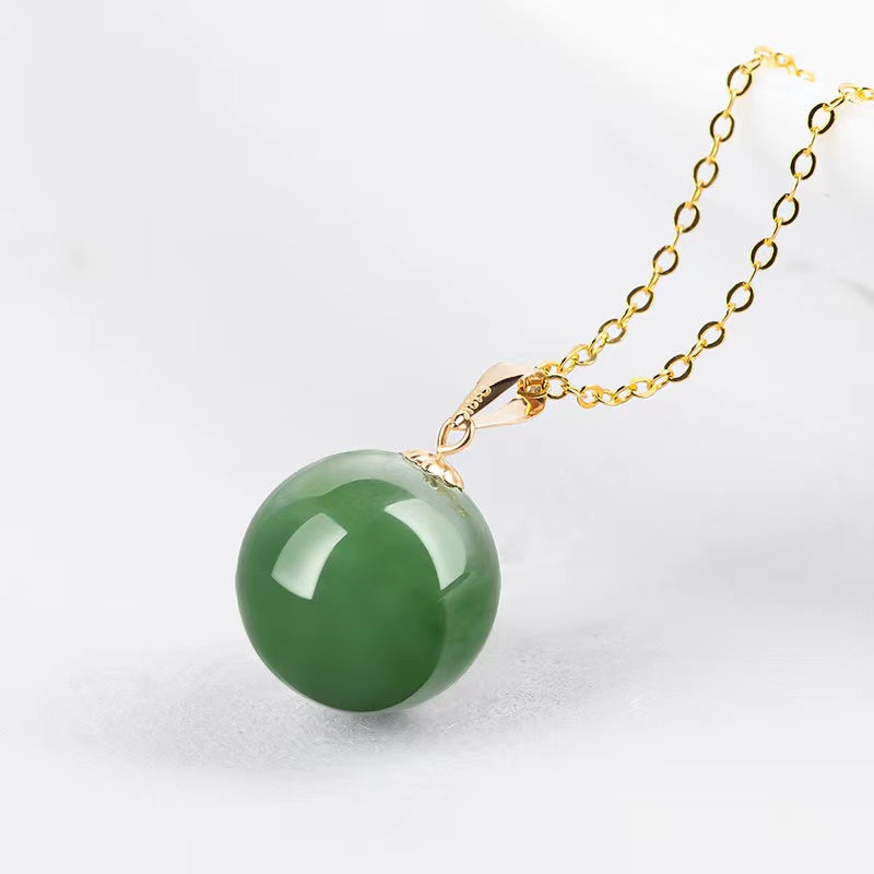 Natural Jadeite Pendant Necklace-Harmony and Balance