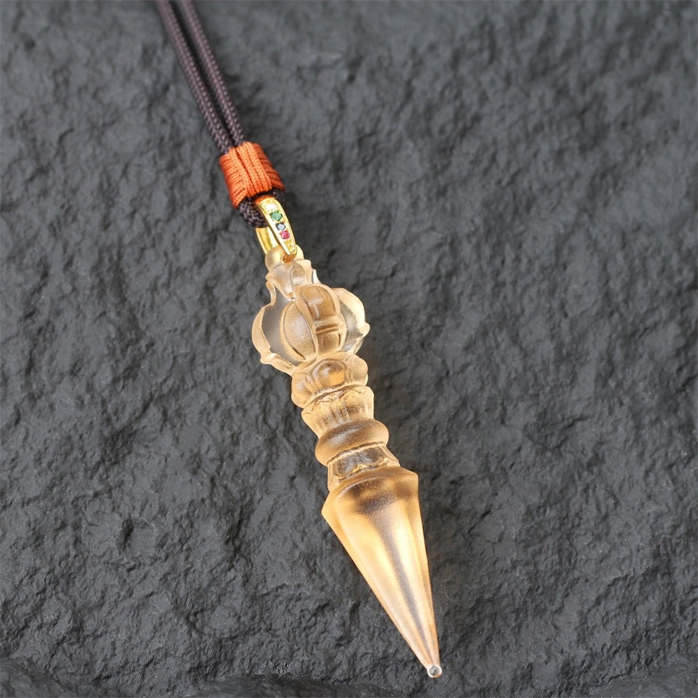 Vajra Phurba Liuli Pendant ¨C Protection. Clarity & Spiritual Strength