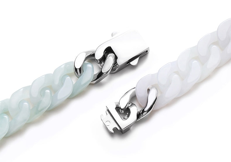 Jade Cuban Link Bracelet-Balance & Presence
