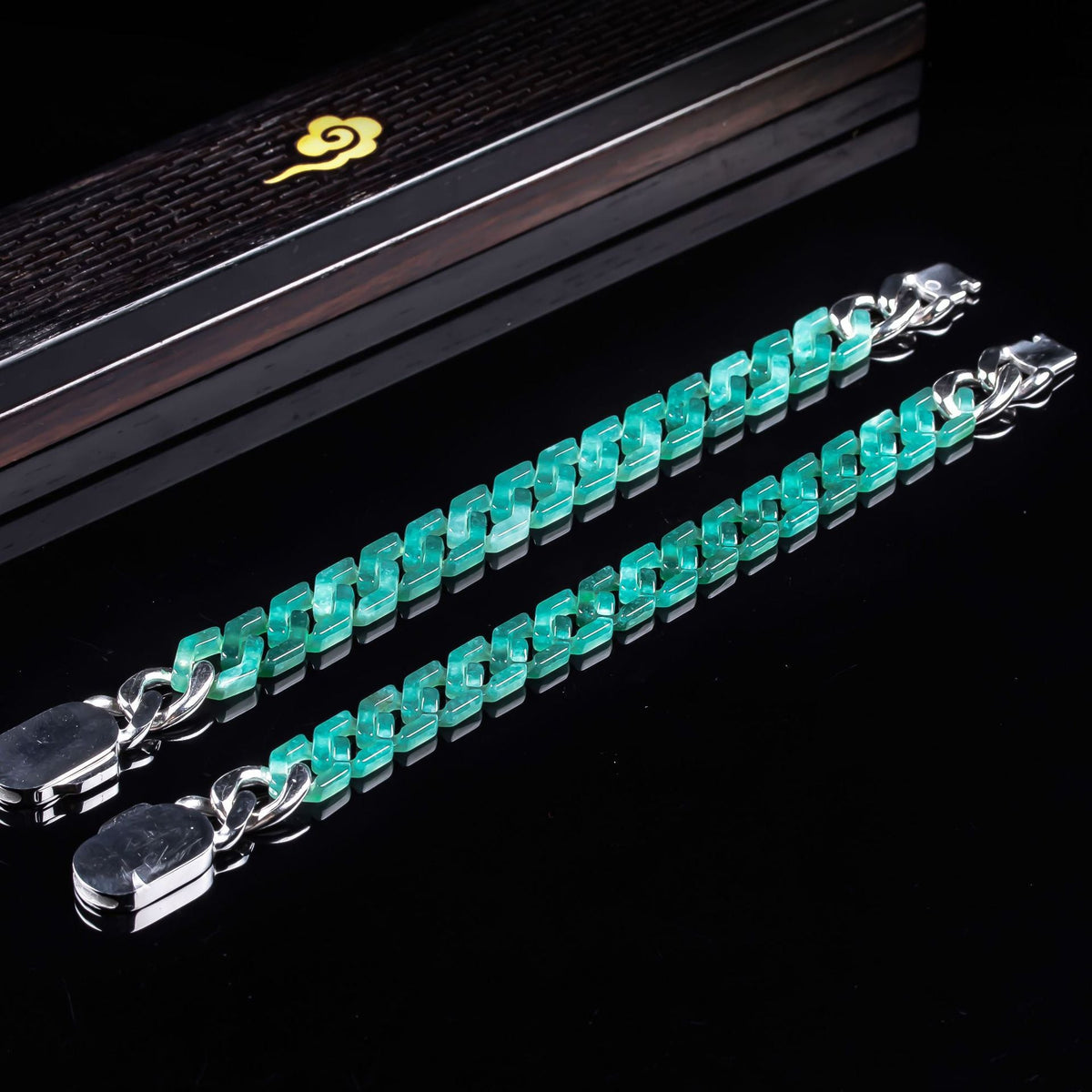 Unbreakable Rhythm-Jade Cuban Link Bracelet