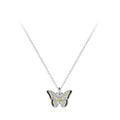 Enchanted Butterfly Silver Necklace-Transformation and Prosperity