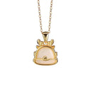 Dragon Year White Jade Necklace-Fortune Prosperity