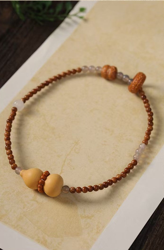 Gourd & Lotus Blessing Bodhi Bracelet¨CWealth and Harmony