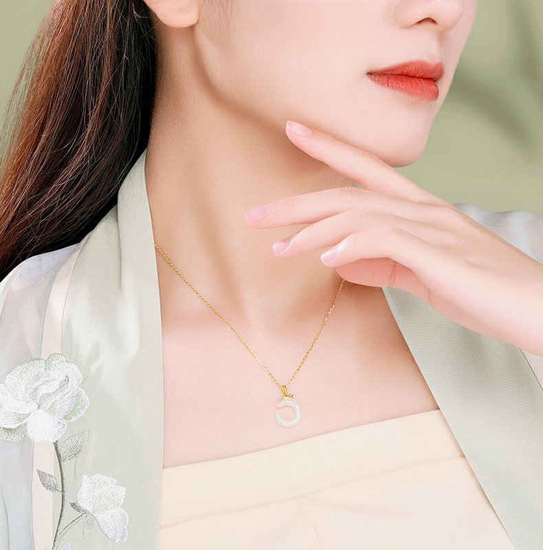 Zodiac Dragon Jade Necklace Pendant -Fortune Prosperity