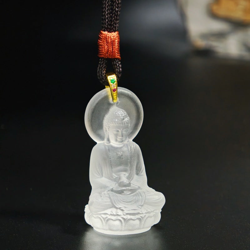 The Divine Radiance: Liuli Medicine Buddha Bhaisajyaguru Pendant