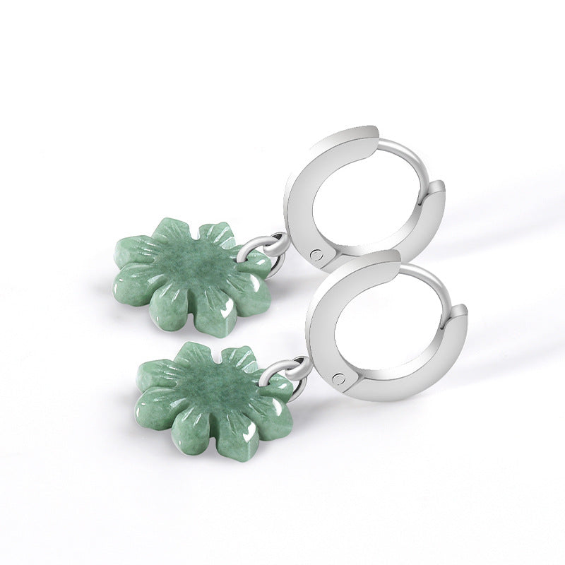 Sunflower Jade Earrings-Joy. Optimism & Bright Blessings