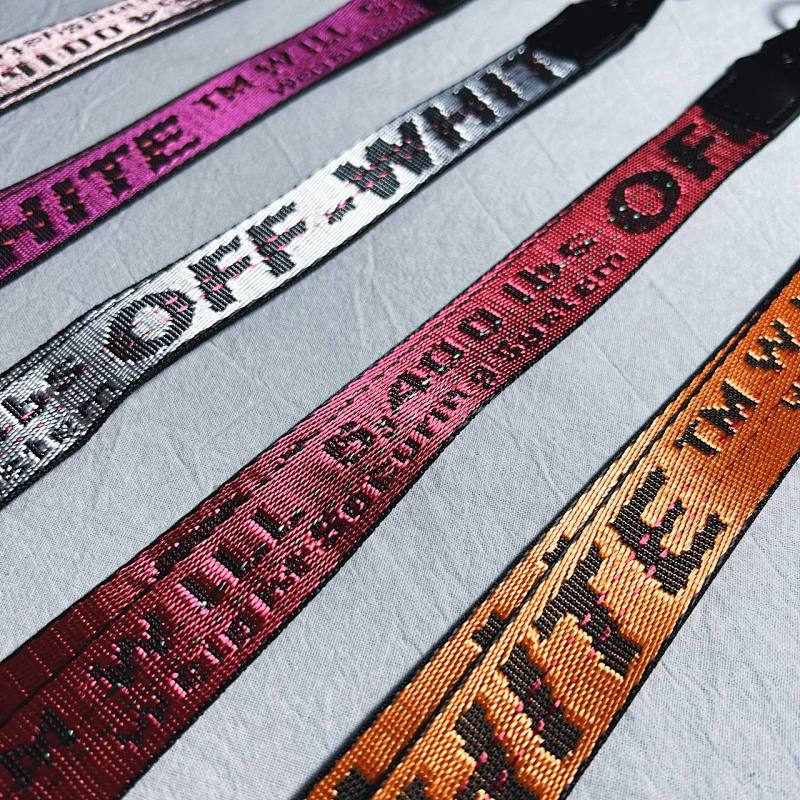 Off-White Lanyards - Pink/Silver/Red/Orange