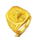 3D Gold Dragon Wealth Ring