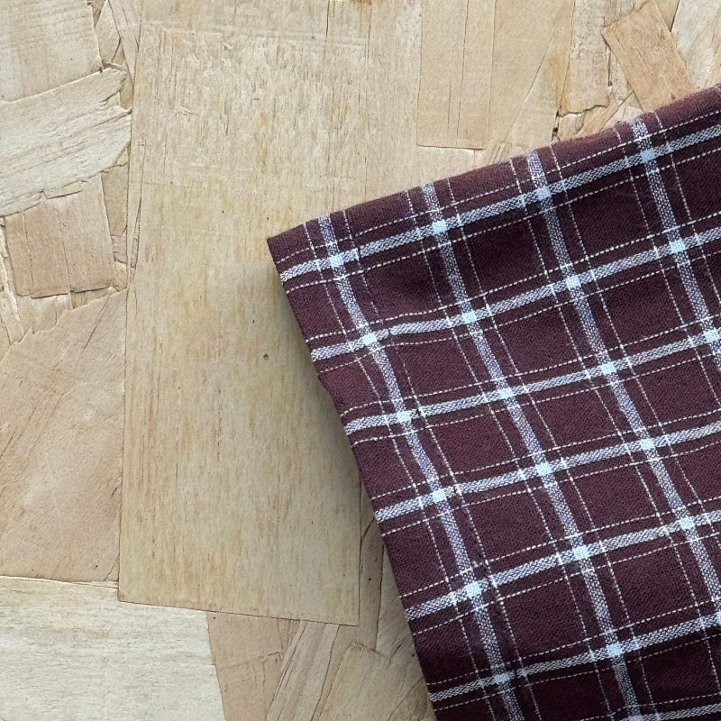 Mertra Plaid Shirt - Brown