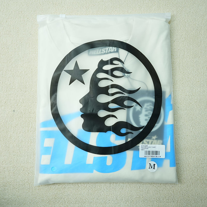 Hellstar Classic T-Shirt (Regular Print) White/Blue