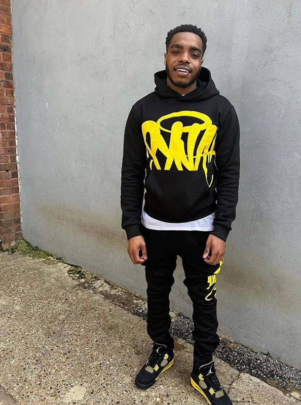Syna-World Tracksuit - Black-Yellow