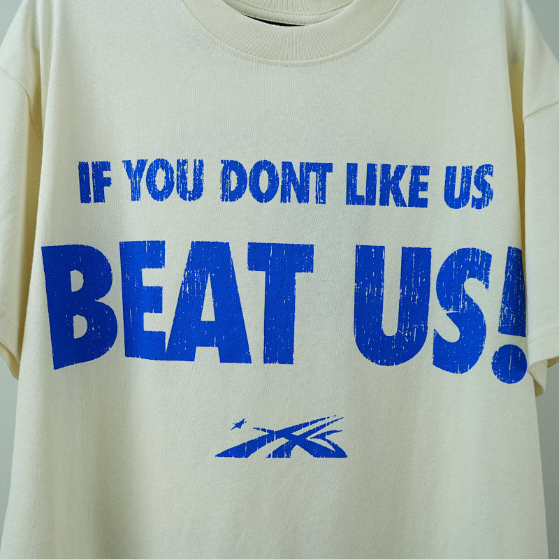 Hellstar Beat Us! T-Shirt White/Blue