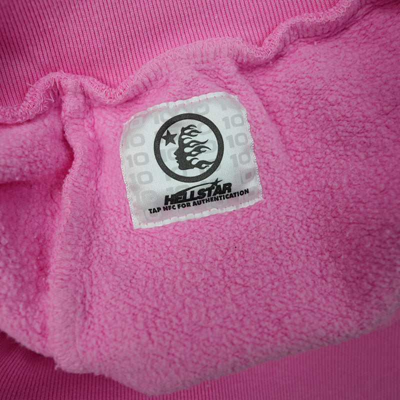 Hellstar Brainwashed With Brain Hoodie Pink