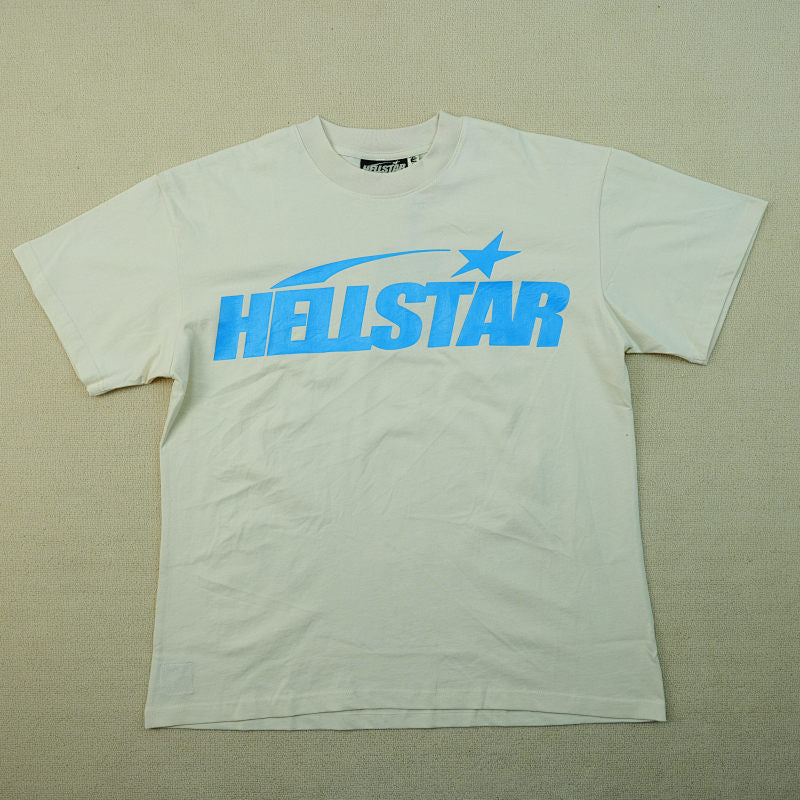 Hellstar Classic T-Shirt (Regular Print) White/Blue