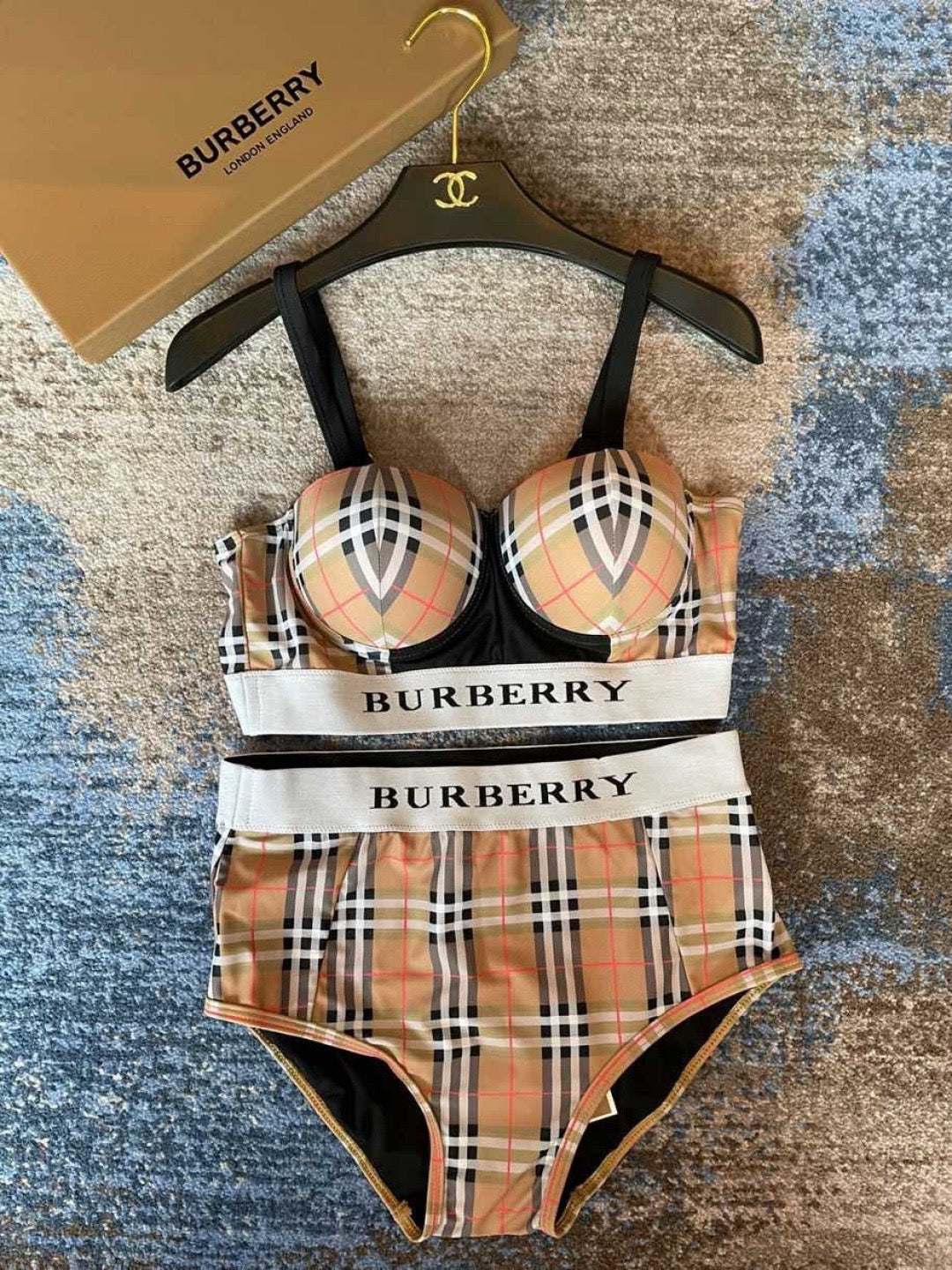 Vintage Check Bikini Set