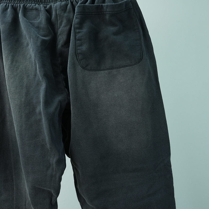 Hellstar No Guts No Glory Closed Elastic Bottom Sweatpants Midnight Dye Black