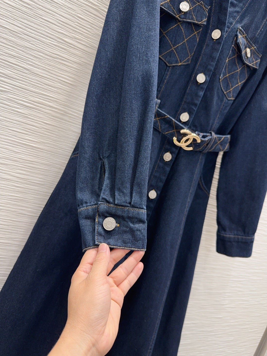 26S Denim Midi Dress