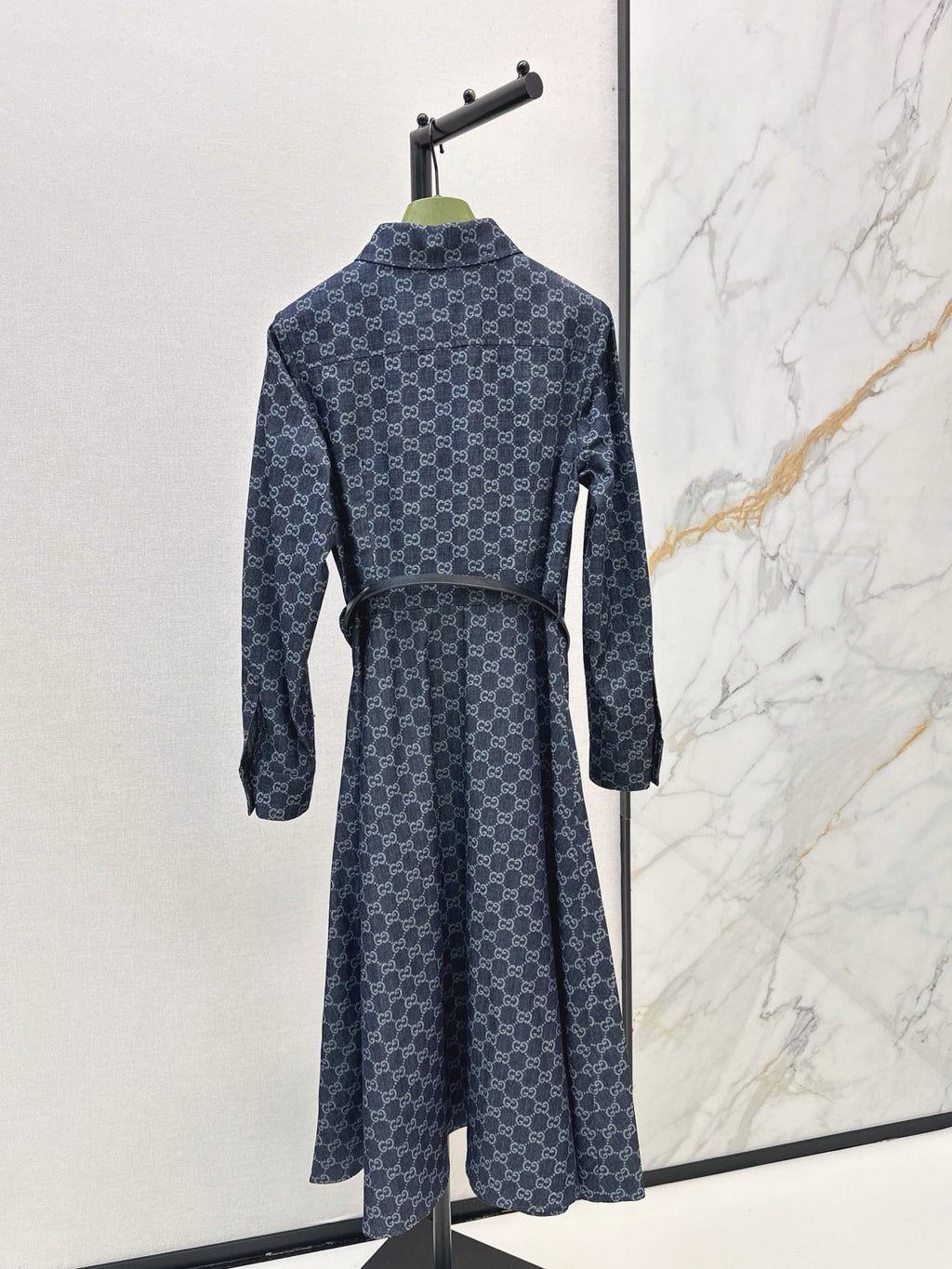 Monogram Jacquard Shirt Dress