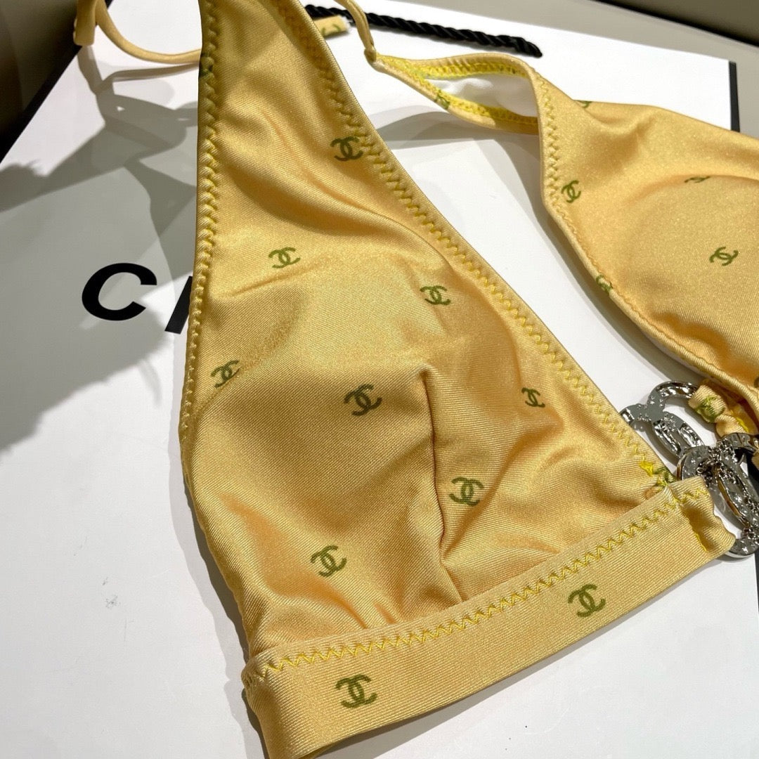 Logo Halter Bikini Set